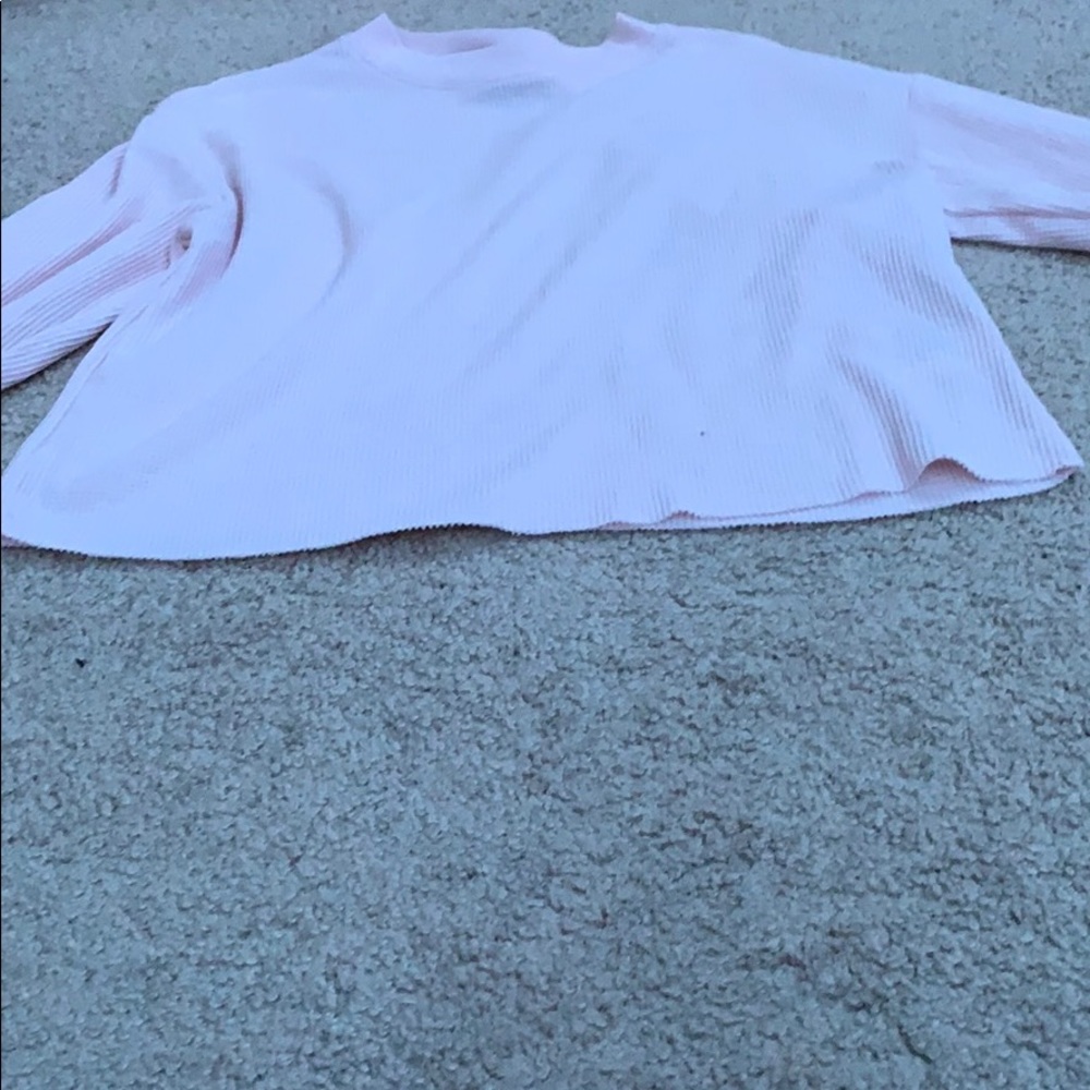 long sleeve top in pink